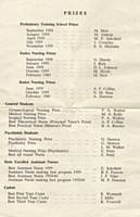 Presentation Programme 12th April 1960. Prizes.